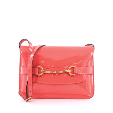 Gucci Bright Bit Shoulder Bag Patent Pink