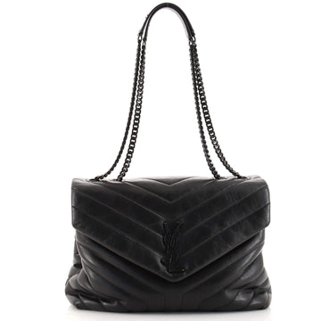 Saint Laurent LouLou Shoulder Bag Matelasse Chevron Leather Medium
