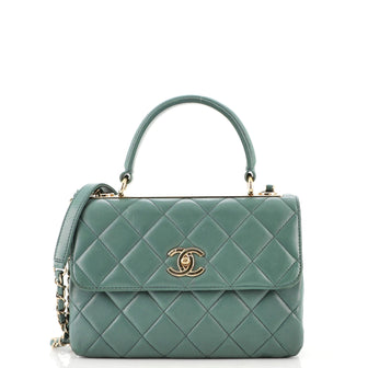 Chanel Trendy CC Top Handle Bag Quilted Lambskin Small