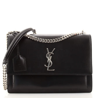 Saint Laurent Sunset Crossbody Bag Leather Large
