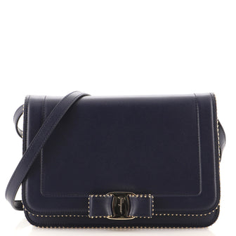 Salvatore Ferragamo Vara Bow Crossbody Bag Leather Medium