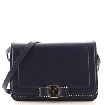 Salvatore Ferragamo Vara Bow Crossbody Bag Leather Medium