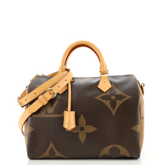 Louis Vuitton Speedy Bandouliere Bag Reverse Monogram Giant 30 Brown 1442681