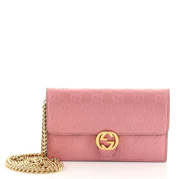 Gucci Icon Wallet on Chain Guccissima Leather