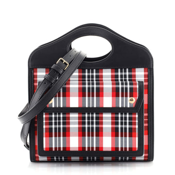 Burberry Pocket Bag Woven Leather Mini