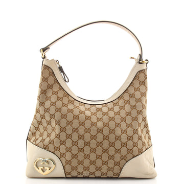 Gucci Lovely Heart Hobo GG Canvas Medium