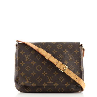 Louis Vuitton Musette Tango Handbag Monogram Canvas