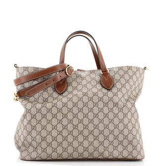 Gucci Convertible Soft Tote GG Coated Canvas Medium