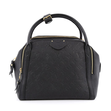 Louis Vuitton Marais Handbag Monogram Empreinte Leather MM black