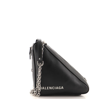 Balenciaga Triangle Chain Crossbody Bag Leather Small