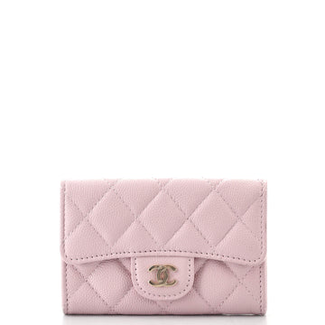 Chanel Classic Flap Card Case Quilted Caviar