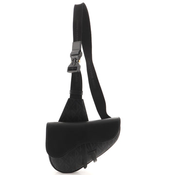 Christian Dior Saddle Crossbody Bag CD Diamond Coated Canvas and Leather