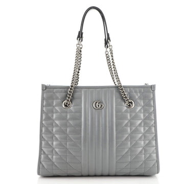 Gucci GG Marmont Chain Shopping Tote Mixed Matelasse Leather Medium