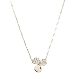 Tiffany & Co. Paper Flowers Pendant Necklace Platinum and Diamonds Small