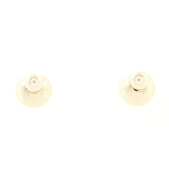 Christian Dior Tribales Earrings Faux Pearls
