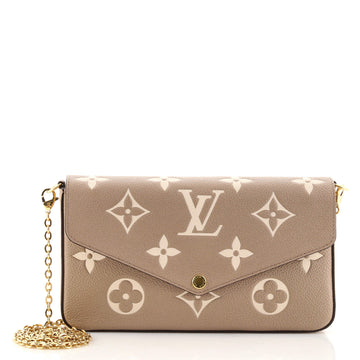 Louis Vuitton Felicie Pochette Bicolor Monogram Empreinte Giant