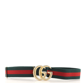 Gucci GG Torchon Web Belt Canvas Wide