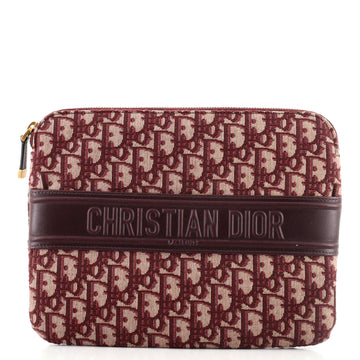 Christian Dior Logo Pouch Oblique Canvas