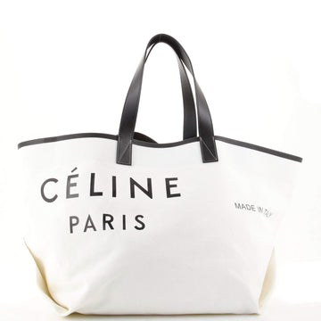 Celine Made In Tote Canvas with Leather Medium