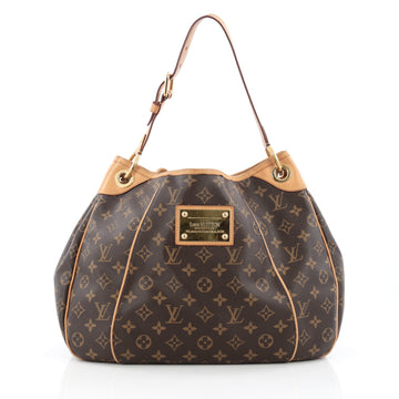 Louis Vuitton Galliera Handbag Monogram Canvas PM Brown
