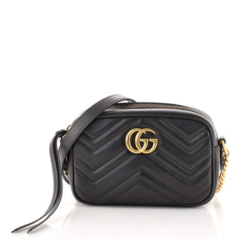 Gucci GG Marmont Shoulder Bag Matelasse Leather Mini