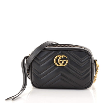 Gucci GG Marmont Shoulder Bag Matelasse Leather Mini