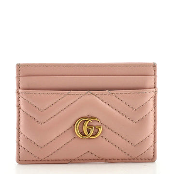 Gucci GG Marmont Card Holder Matelasse Leather