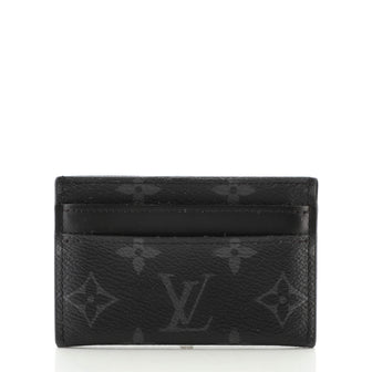 Louis Vuitton Double Card Holder Monogram Eclipse Canvas - BOX AND WALLET  ONLY!