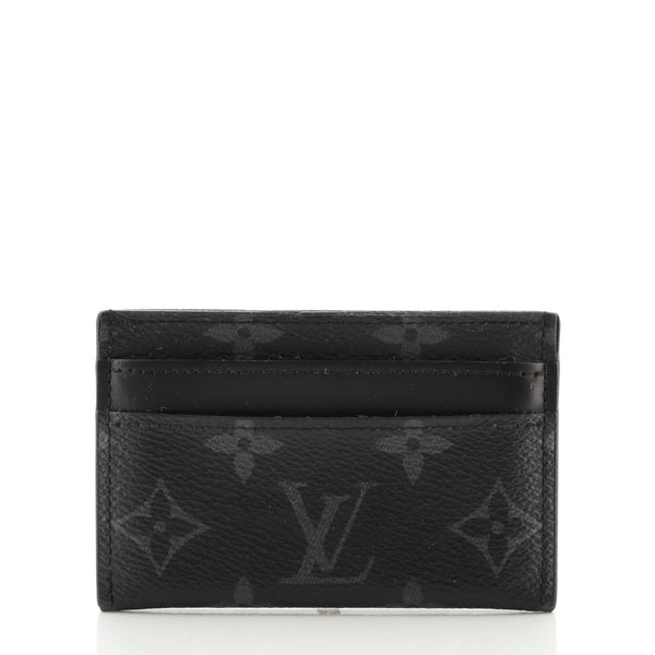 Louis Vuitton® Double Card Holder Black. Size