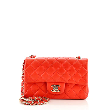 Chanel Classic Single Flap Bag Quilted Lambskin Mini