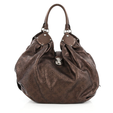 Louis Vuitton L Hobo Mahina Leather brown