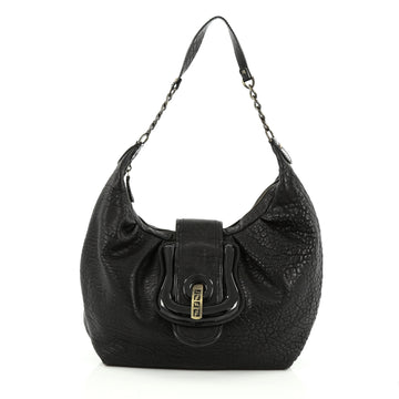 Fendi B. Hobo Leather black