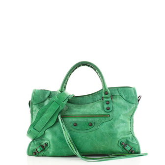 Balenciaga City Classic Studs Bag Leather Medium