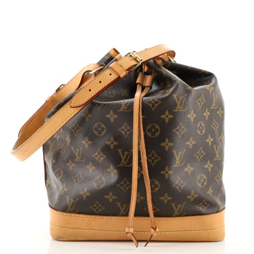Louis Vuitton Noe Handbag Monogram Canvas Large