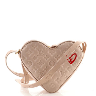 Louis Vuitton Coeur Handbag Limited Edition Fall in Love Monogram Embossed Lambskin