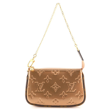 Louis Vuitton Pochette Accessoires Monogram Vernis with Monogram Canvas Mini