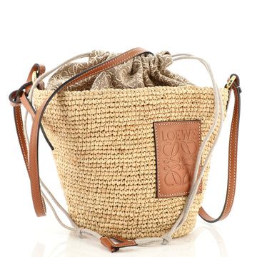 Loewe Pochette Woven Raffia