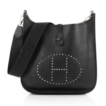 Hermes Evelyne Crossbody Gen I Ardennes GM Black