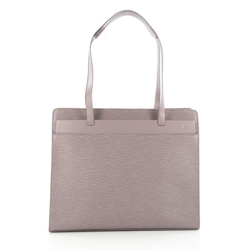 Louis Vuitton Croisette Handbag Epi Leather GM Purple