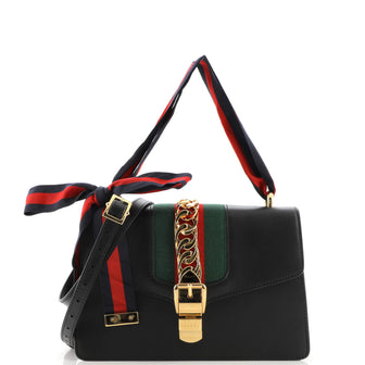 Gucci Sylvie Shoulder Bag Leather Small