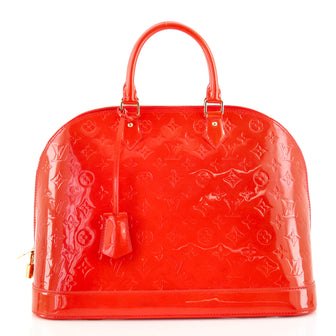 Louis Vuitton Alma Handbag Monogram Vernis GM