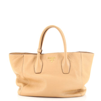 Prada Twin Shopping Tote Vitello Daino Medium