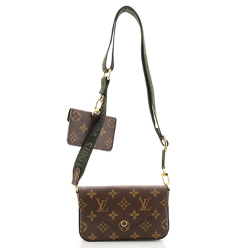 Louis Vuitton Felicie Strap & Go Handbag Monogram Canvas