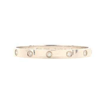 Cartier Love 10 Diamond Bracelet 18K White Gold with Diamonds