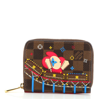 Louis Vuitton Zippy Coin Purse Limited Edition Vivienne Xmas Damier