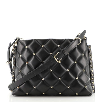 Valentino Candystud Messenger Bag Leather Large