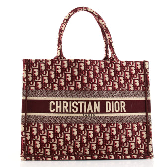 Christian Dior Book Tote Oblique Canvas Medium