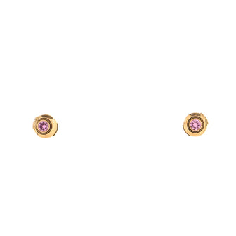 Cartier Diamants Legers Earrings 18K Rose Gold with Pink Sapphires