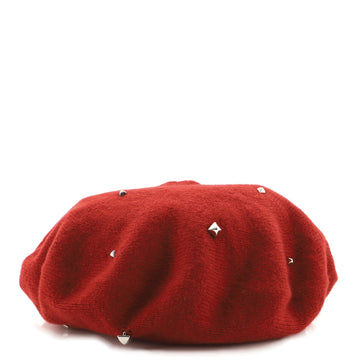 Hermes Darling Beret Studded Cashmere Blend