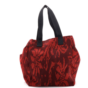 Bottega Veneta Open Tote Printed Canvas Medium